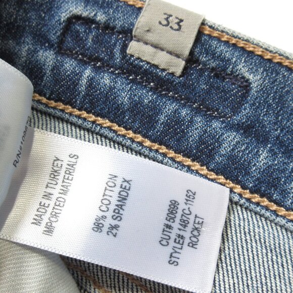 NWT Citizens of Humanity Rocket Crop in Story Mid Rise Stretch Skinny Jeans 33 - Picture 7 of 9